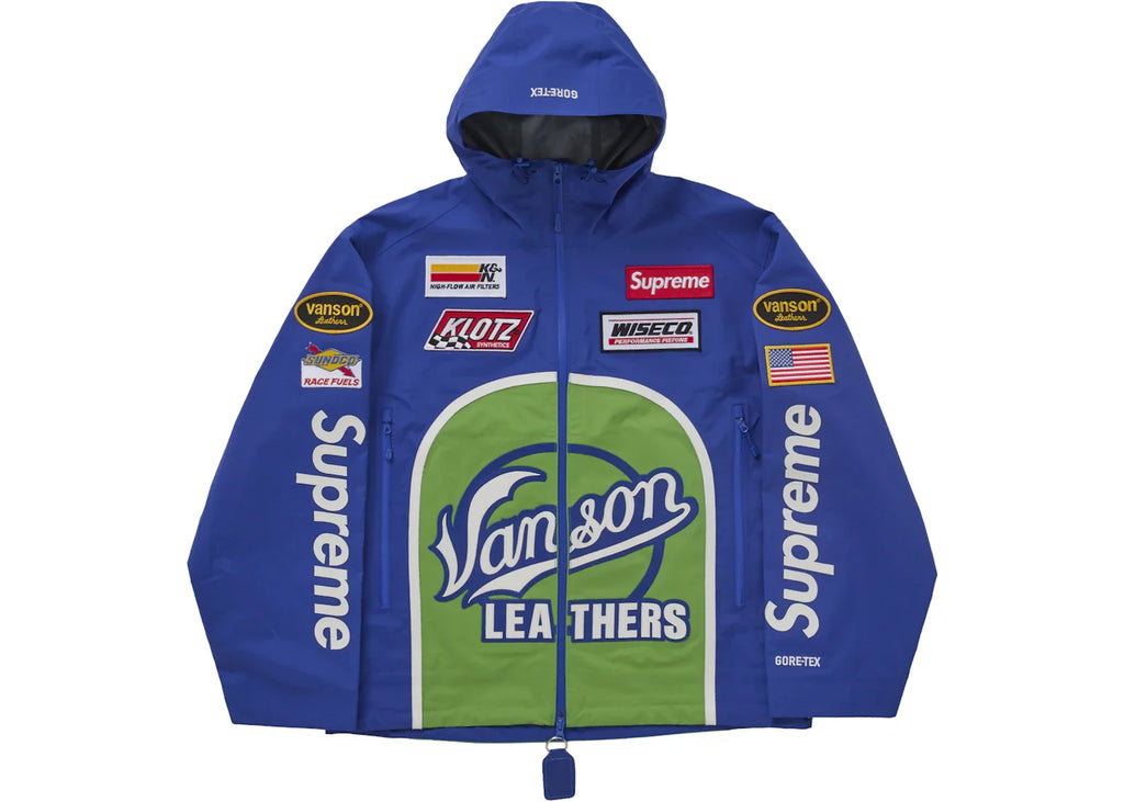 Supreme Vanson Leathers GORE-TEX Shell Jacket Royal