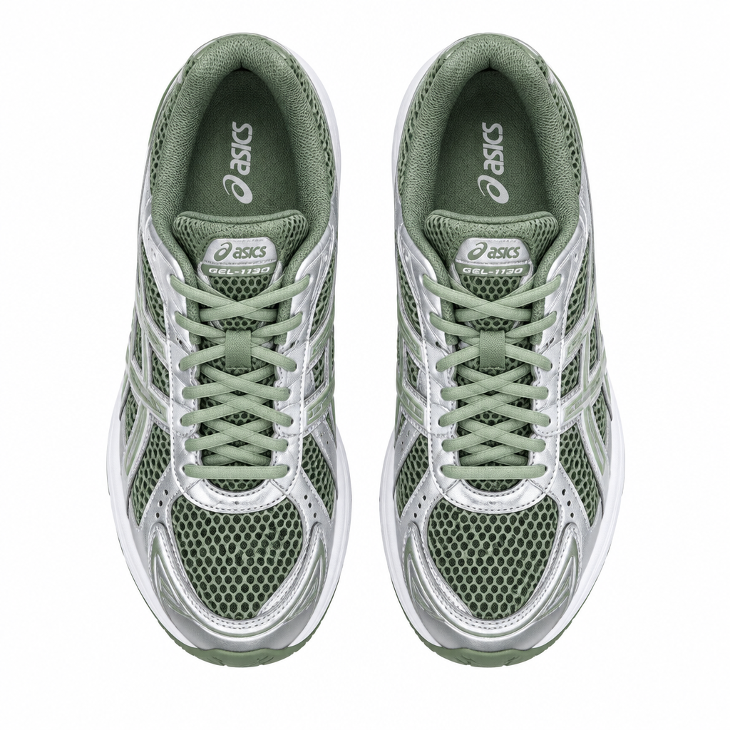 ASICS Gel-1130 Swamp Green - Vue dessus