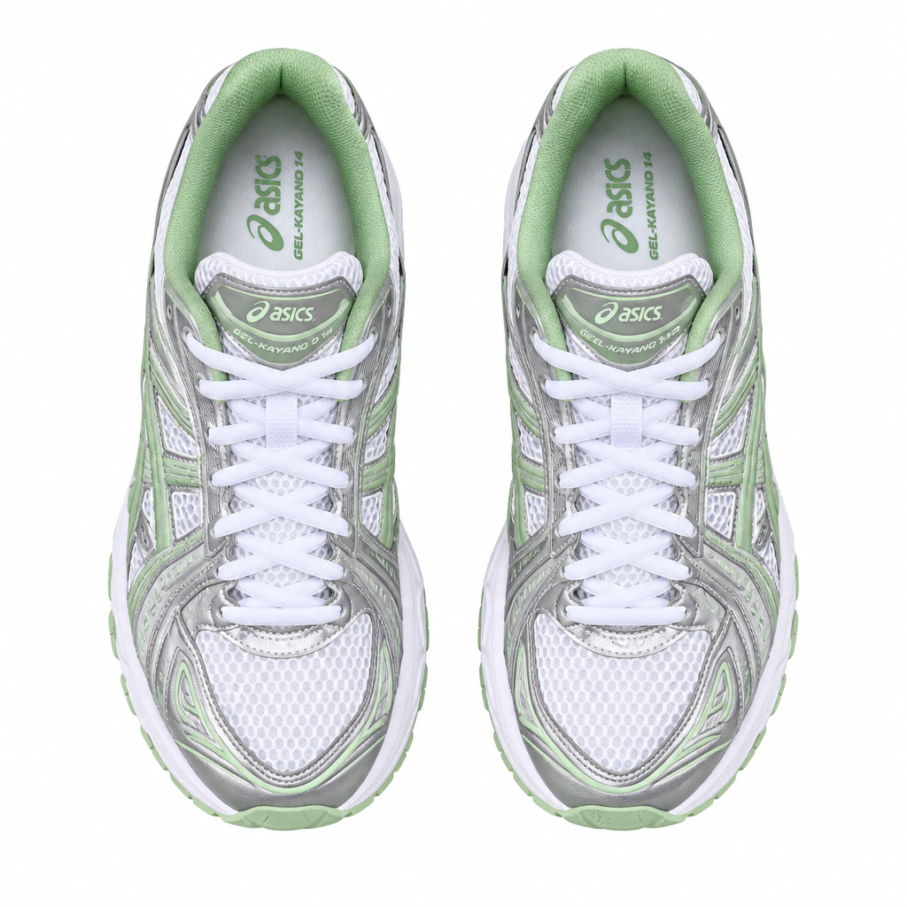 ASICS White Jade - Vue dessus
